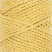 Bobine de corde en coton pour macramé 3mm -Creative Cotton Cord Skinny Jaune x 55m