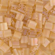 Miyuki Tila Beads 5x5x1.9 mm TL-0132FR - Mat Tr Lt Topaz AB x10g|raw }}