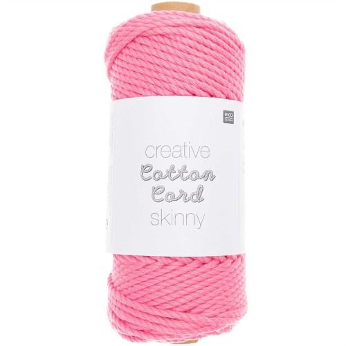 Bobine de corde en coton pour macramé 3mm -Creative Cotton Cord Skinny Pink x 55m