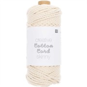 Bobine de corde en coton pour macramé 3mm -Creative Cotton Cord Skinny Ecru x 55m