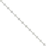 Chaîne maille Fantaisie losange 4 mm en Argent 925 x50cm|raw }}
