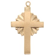 Pendentif croix celte 22x14 mm - Gold filled (or laminé)  x1