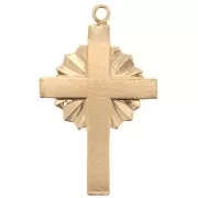 Pendentif croix celte 22x14 mm - Gold filled (or laminé)  x1