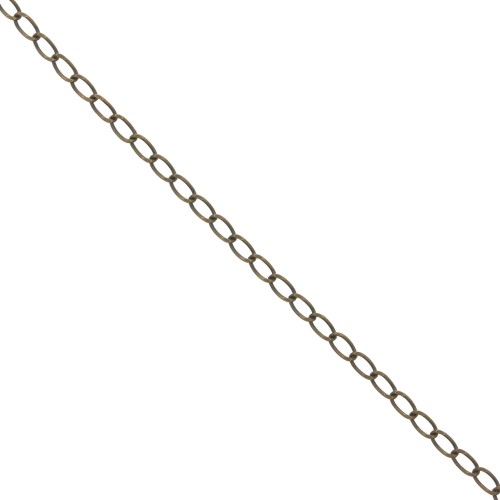Chaîne maille cheval 2,5 mm bronze x1m