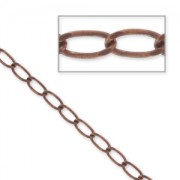 Chaîne maille cheval 2,8 mm cuivré vieilli x1m|raw }}