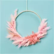 Lagurus séchés - rose - pour composition florale x5 tiges