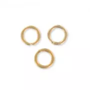 Anneaux ouverts Aluminium  5x0.8 mm Light Gold x100