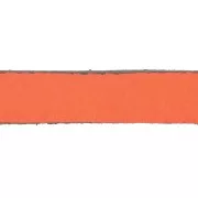 Lacet cuir 10 mm Orange clair x30cm