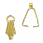 Bélières 10 mm doré à l'or fin x5
