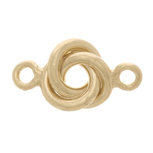 Intercalaire 3 anneaux entrelacés 8x4.5 mm - Gold filled (or laminé) x1