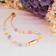 Perles gros trous - Pony beads - 9x6 mm Turquoise x50