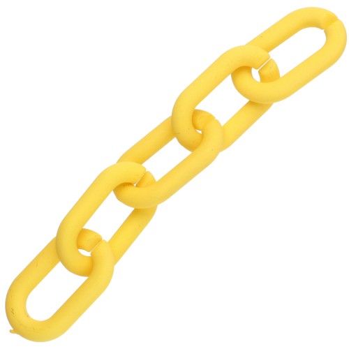 Maillons ovales en acrylique 27x16.5 mm - Opaque Jaune Mat x10