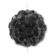 Ronde plasticine strass Coréen 8 mm Jet  x1
