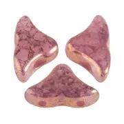 Perles en verre Hélios® par Puca® 6x10 mm - Rose Opal Bronze x10g
