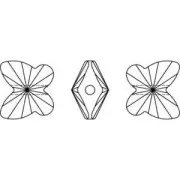 Papillon PureCrystal 5754  6.3 mm Aquamarine x1