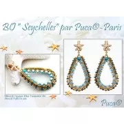 Minos® par Puca® 2.5x3 mm - Opaque Blue Turquoise New Picasso x5g