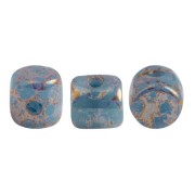 Minos® par Puca® 2.5x3 mm - Opaque Blue Turquoise Bronze x5g
