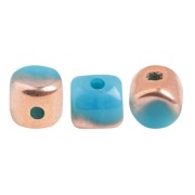 Minos® par Puca® 2.5x3 mm - Opaque Blue Turquoise Capri Gold x5g