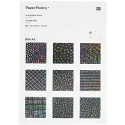 Bloc de papier à gratter avec motifs - format A4 x15 feuilles