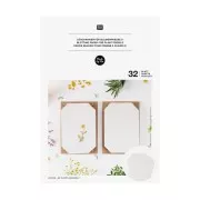 Set de recharge de 32 papiers buvard pour presse à fleurs 20x13 cm - Blanc