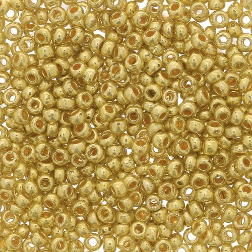 Preciosa Perles rocailles 11/0 2 mm - Terra Métallique - Zest x20g