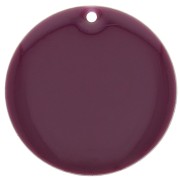 Sequin rond en métal et résine époxy 25 mm - Violet x1|raw }}
