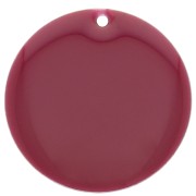 Sequin rond en métal et résine époxy 25 mm - Lie de vin x1|raw }}