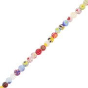 Perles rondes en verre Millefiori 4 mm Multicolore x36cm|raw }}