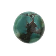 Cabochon rond 15 mm Turquoise naturelle|raw }}