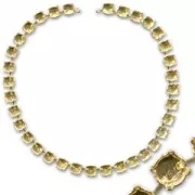 Tour de cou sertis pour cabochons PureCrystal 1028/1122 8 mm - Doré x1