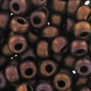 Rocaille Miyuki 8/0 2005- Metallic Dark Raspberry Iris Mat