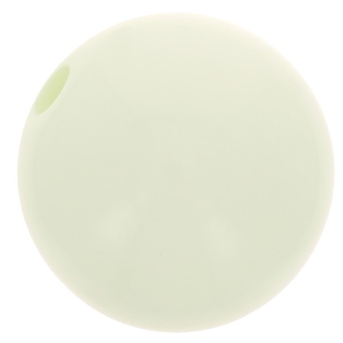 Perle en résine opaque 10 mm Mint x1