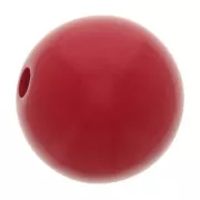 Perle en résine opaque 8 mm Rouge foncé x1