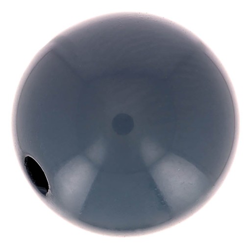 Perle en résine opaque 8 mm Bleu Anthracite x1