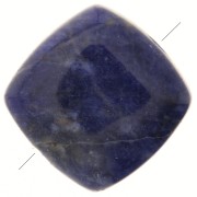 Perle plate carrée 8 mm en pierre gemme - Sodalite x1|raw }}