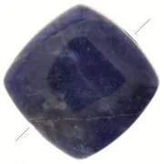 Perle plate carrée 8 mm en pierre gemme - Sodalite x1