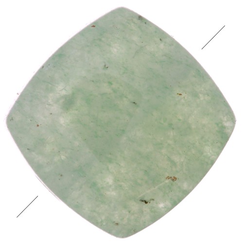 Perle plate carrée 8 mm en pierre gemme - Aventurine x1