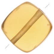 Perle plate carrée 8 mm en imitation pierre gemme - Hydro Citrine x1|raw }}