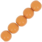 Perles en résine opaques 6 mm Camel x10|raw }}