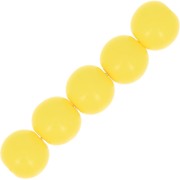 Perles en résine opaques 6 mm Jaune x10