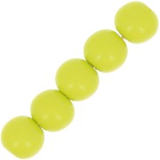 Perles en résine opaques 6 mm Vert Anis x10