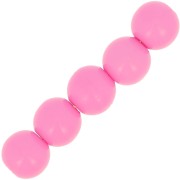 Perles en résine opaques 6 mm Rose x10
