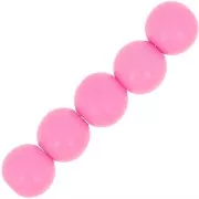 Perles en résine opaques 6 mm Rose x10