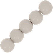 Perles en résine opaques 6 mm Gris x10|raw }}