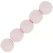 Perles en résine opaques 6 mm Light Rose x10