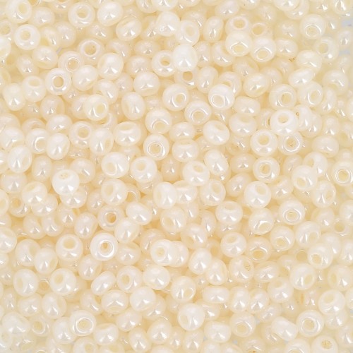 Preciosa Perles rocailles 11/0 2 mm - Crème nacré x20g