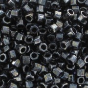 Miyuki Delica 10/0 Hex Cut DBMC0001 - Gunmetal x8gr