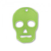 Pendentif Tête de mort 23 mm Peridot x1|raw }}