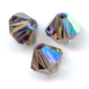 Toupies en cristal PureCrystal 5328 4 mm Smoky Quartz AB x50