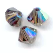Toupies en cristal PureCrystal 5328 4 mm Smoky Quartz AB x50